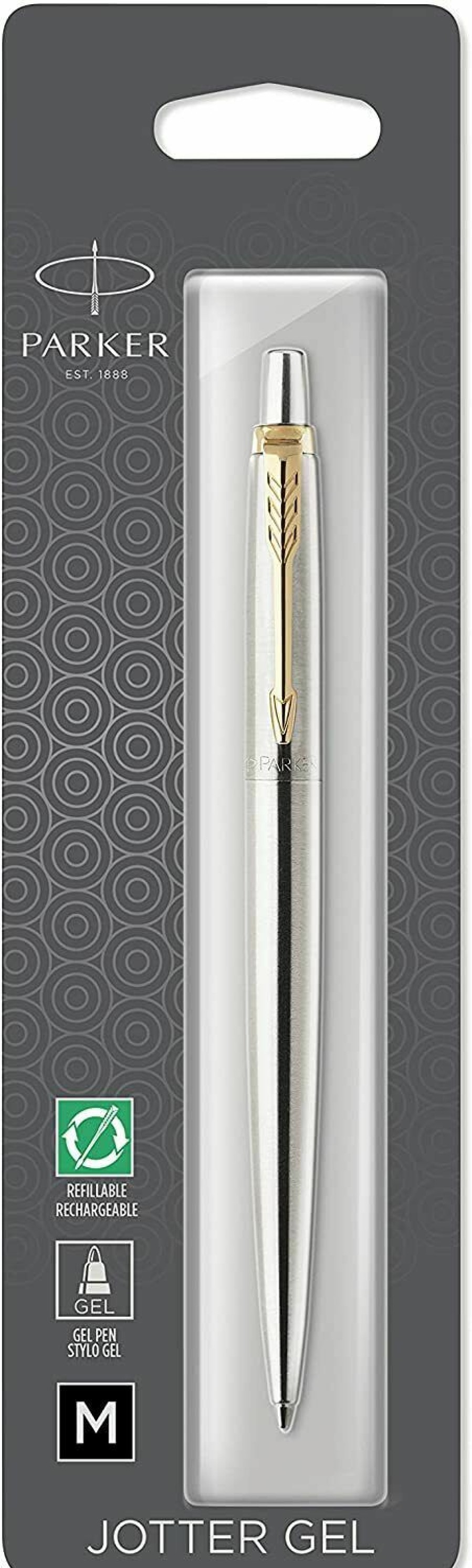 Ballpoint Pens * | Flash Sale Parker Jotter Ballpoint Pen, Gel Ink, Stainless Steel & Gold