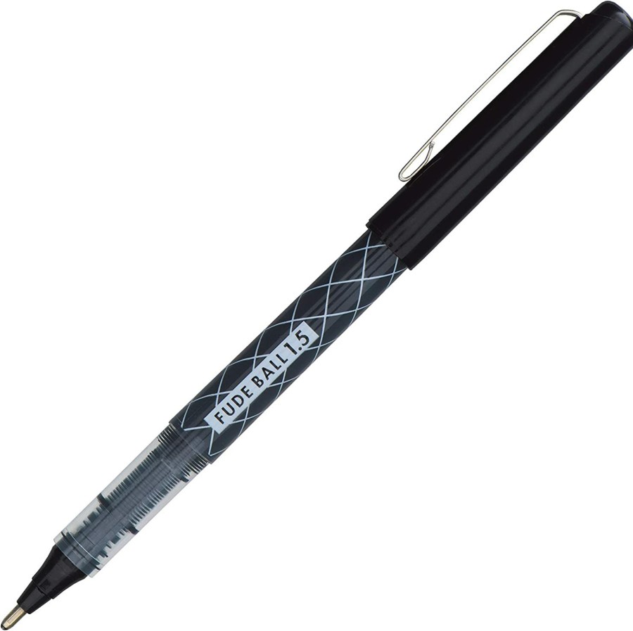 Rollerball Pens * | Hot Sale Ohto Fude Liquid Ink Rollerball Pen. 1.5Mm, Extra Bold, Black Body & Ink