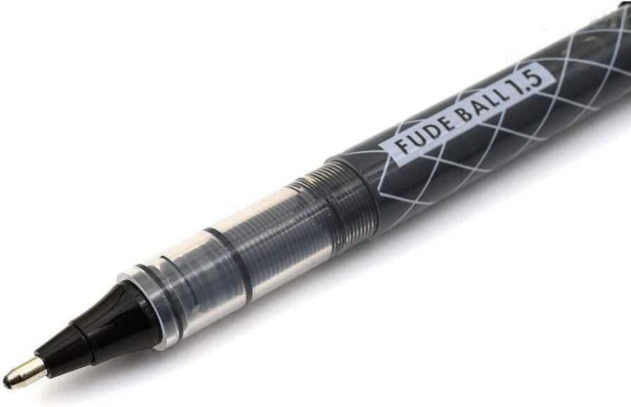 Rollerball Pens * | Hot Sale Ohto Fude Liquid Ink Rollerball Pen. 1.5Mm, Extra Bold, Black Body & Ink