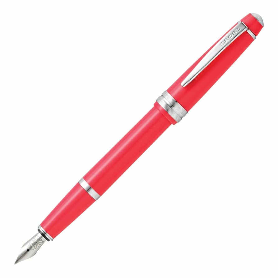 Fountain Pens * | Cheap Cross Bailey Light Fountain Pen, Polished Coral Resin