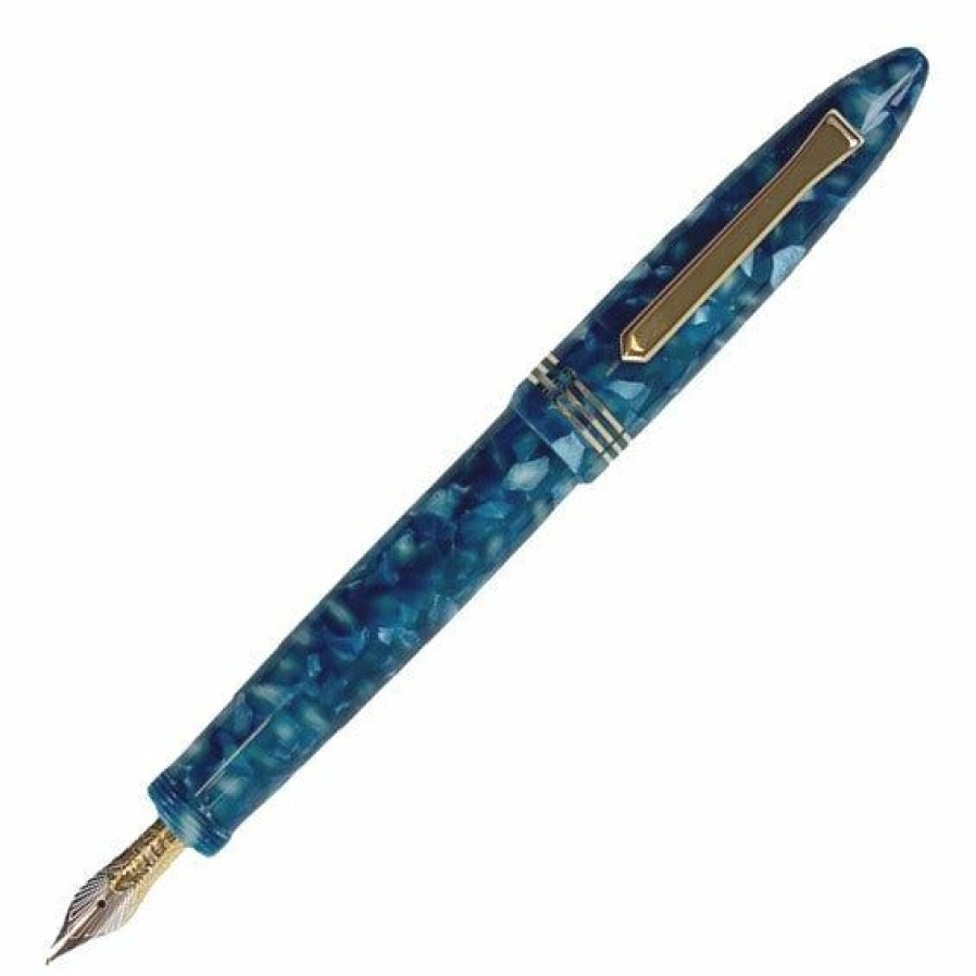 Fountain Pens * | Deals Tibaldi Bononia Limited Edition Vintage Mer Du Nord Fountain Pen