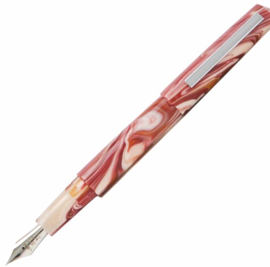 Fountain Pens * | Outlet Tibaldi Infrangibile Russet Red Fountain Pen