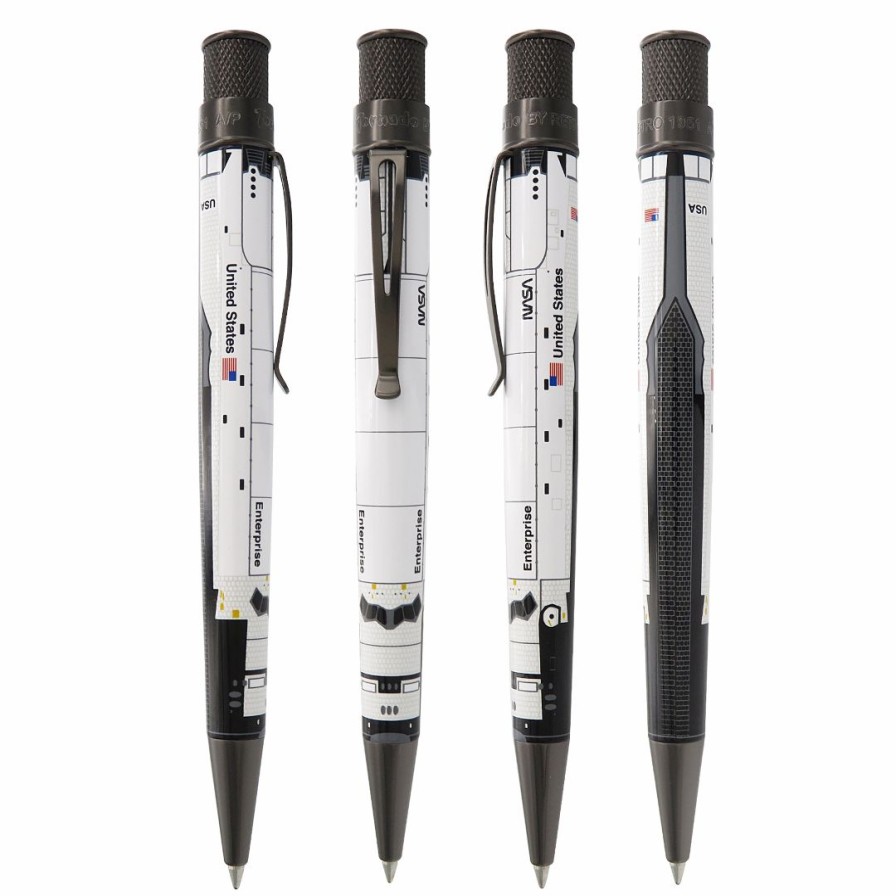 Rollerball Pens * | Best Reviews Of Retro 51 Limited Edition Tornado Rollerball Pen, Enterprise Shuttle