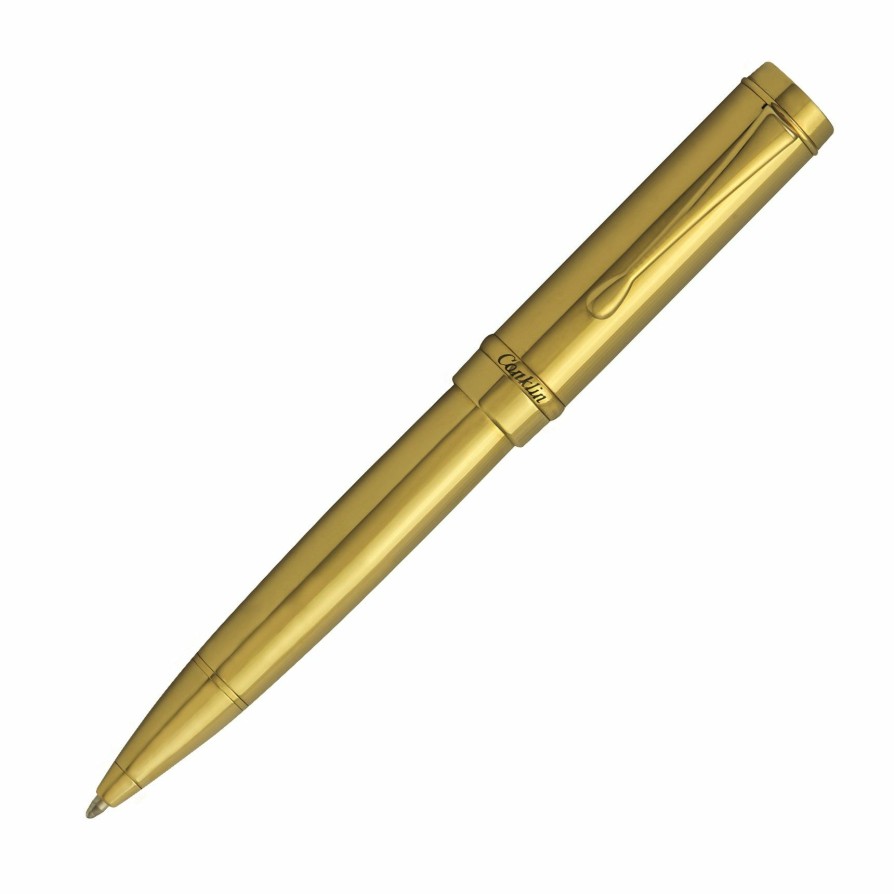 Ballpoint Pens * | Cheapest Conklin Duragraph Metal Ballpoint Pen, Pvd Gold