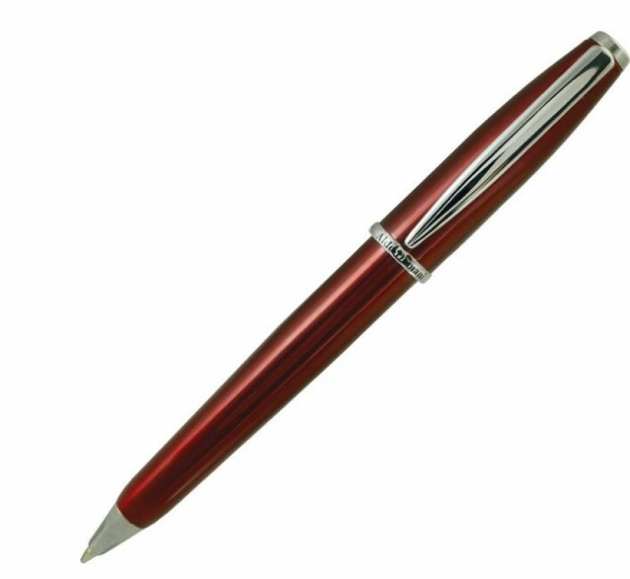 Ballpoint Pens * | Deals Monteverde Aldo Domani Red Lacquer Ballpoint Pen