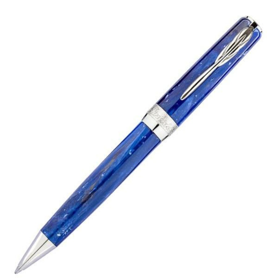 Ballpoint Pens * | Best Reviews Of Pineider La Grande Bellezza Gemstone Ballpoint Pen, Lapis Blue