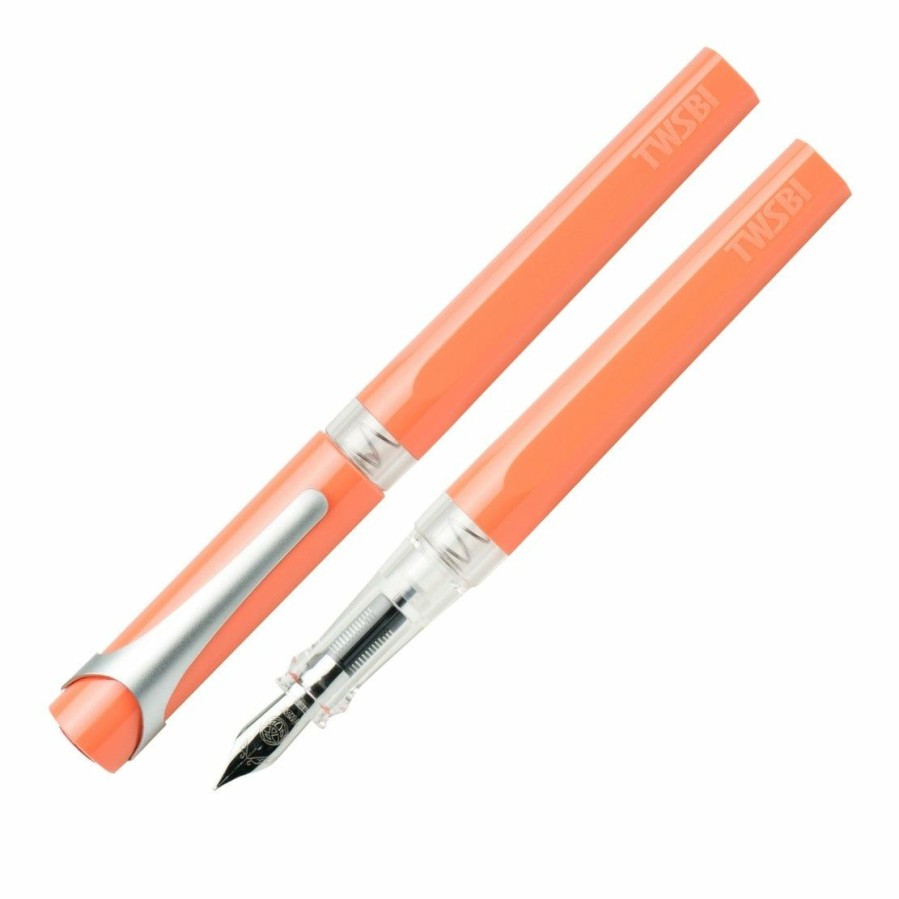 Fountain Pens * | New Twsbi Swipe Fountain Pen, Salmon