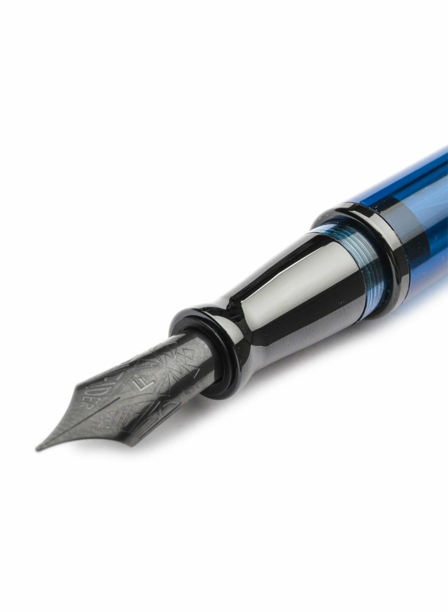 Fountain Pens * | Best Reviews Of Pineider Avatar Ur Demo Black Trim Sky Blue Fountain Pen, Extra Fine