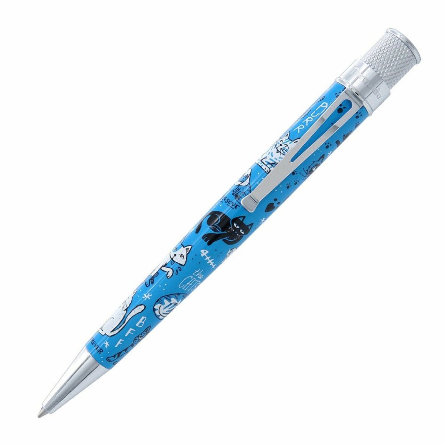 Ballpoint Pens * | Outlet Retro 51 Tornado Rescue Ballpoint Pen, Cats