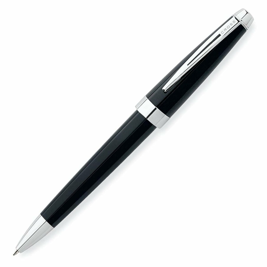 Ballpoint Pens * | Best Deal Cross Aventura Ballpoint Pen, Onyx Black & Chrome