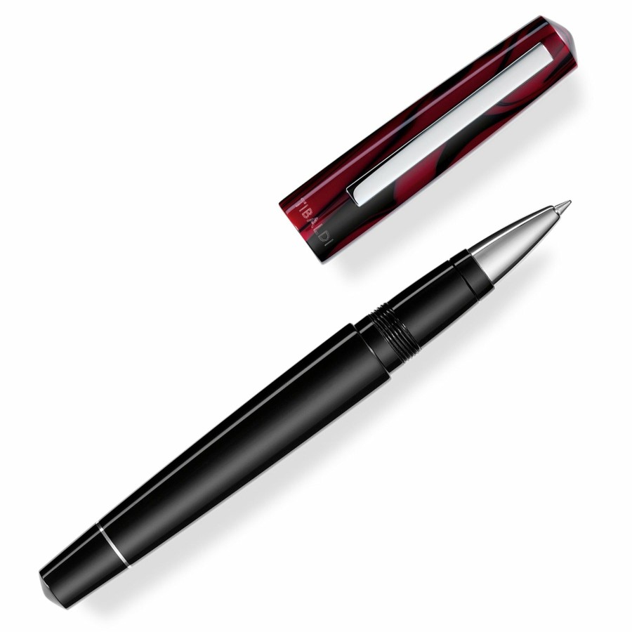 Rollerball Pens * | Hot Sale Tibaldi Infrangibile Mauve Red Rollerball Pen