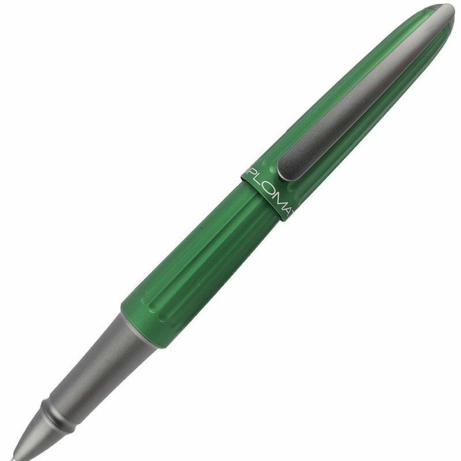 Rollerball Pens * | Best Sale Diplomat Aero Green Rollerball Pen