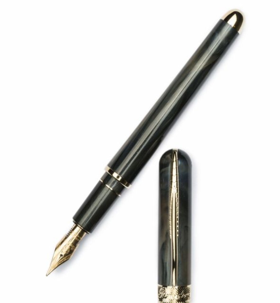 Fountain Pens * | Coupon Pineider Avatar Ur Deluxe Fountain Pen, Riace Bronze, 14K Gold Nib, Medium