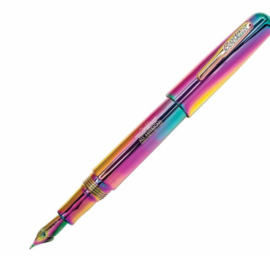 Fountain Pens * | Hot Sale Conklin All American Limited Edition 898 Fountain Pen, Rainbow