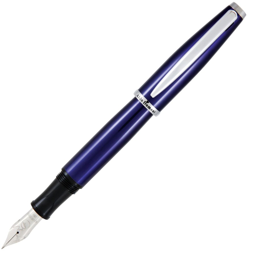 Fountain Pens * | Deals Monteverde Aldo Domani Blue Lacquer Fountain Pen