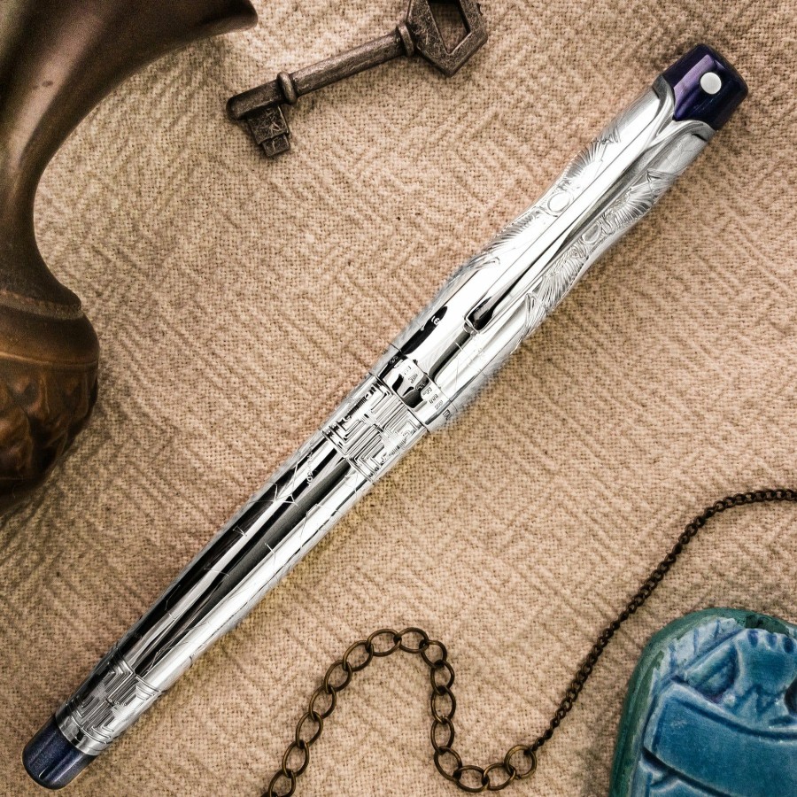 Rollerball Pens * | Best Pirce Sheaffer Stars Of Egypt Limited Edition Sterling Silver Rollerball Pen