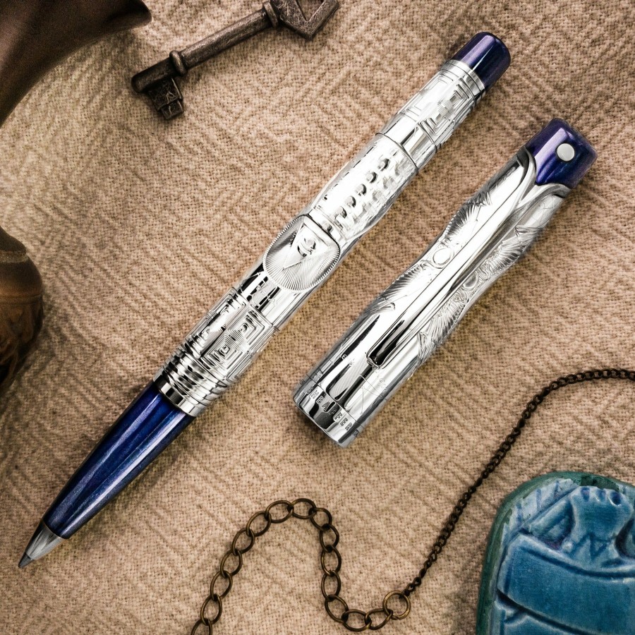 Rollerball Pens * | Best Pirce Sheaffer Stars Of Egypt Limited Edition Sterling Silver Rollerball Pen