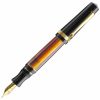 Fountain Pens * | Top 10 Maiora Aventus Unica Fountain Pen, Black, Orange & Gold