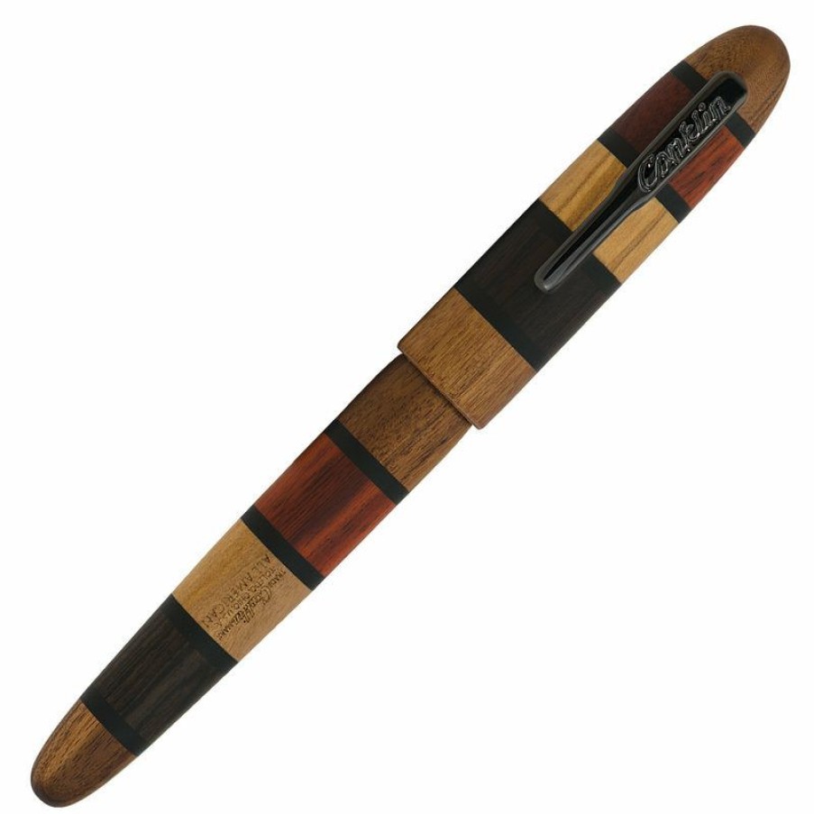 Fountain Pens * | Coupon Conklin All American Limited Edition Fountain Pen, Quad Wood