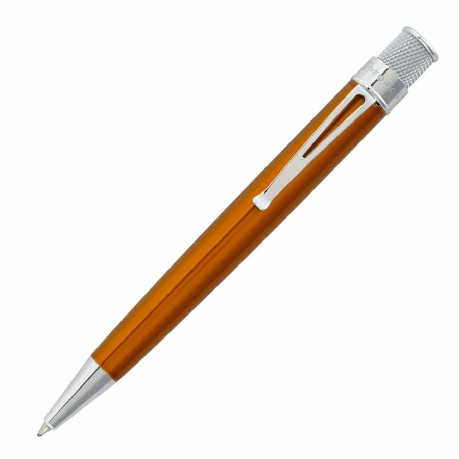 Rollerball Pens * | Buy Retro 51 Tornado Classic Rollerball Pen, Orange Lacquer