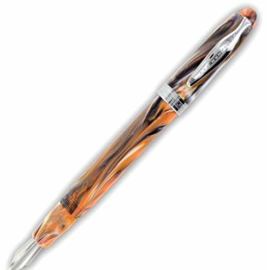 Fountain Pens * | Hot Sale Noodlers Ahab Flex Fountain Pen Tiger #15039