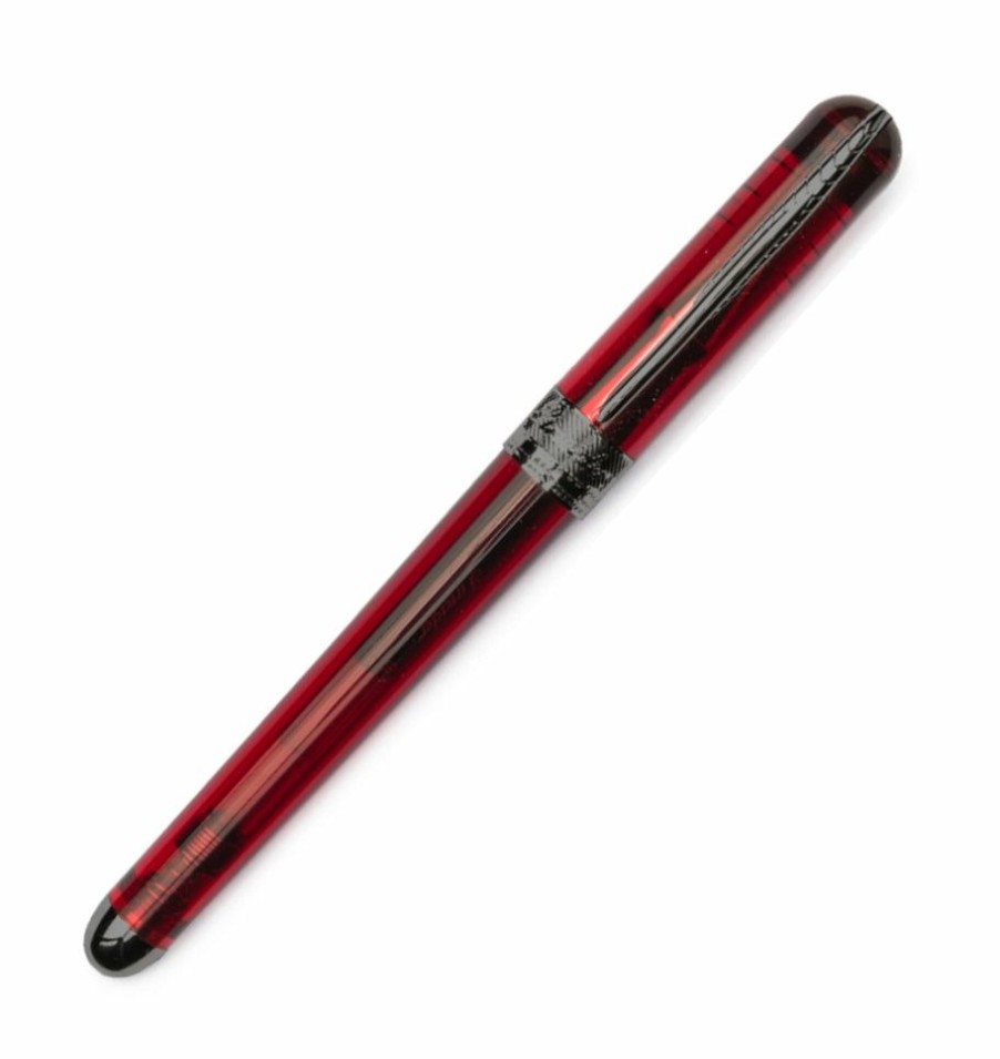 Fountain Pens * | Best Deal Pineider Avatar Ur Demo Black Trim Wine Red Fountain Pen, Extra Fine