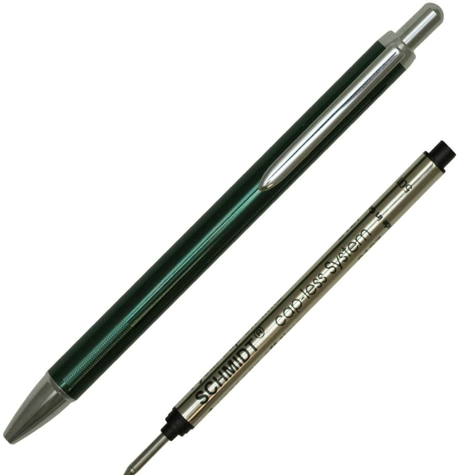 Rollerball Pens * | Cheapest Schmidt Capless Rollerball Pen, Anodized Green