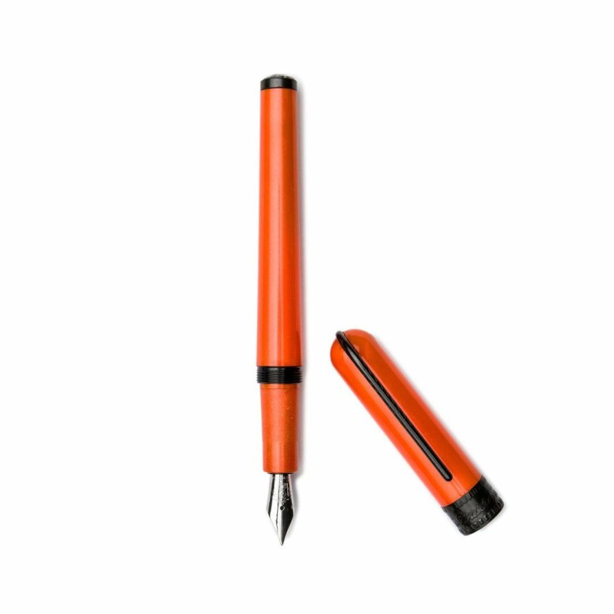 Fountain Pens * | Best Reviews Of Pineider Metropolis Fountain Pen, Orange