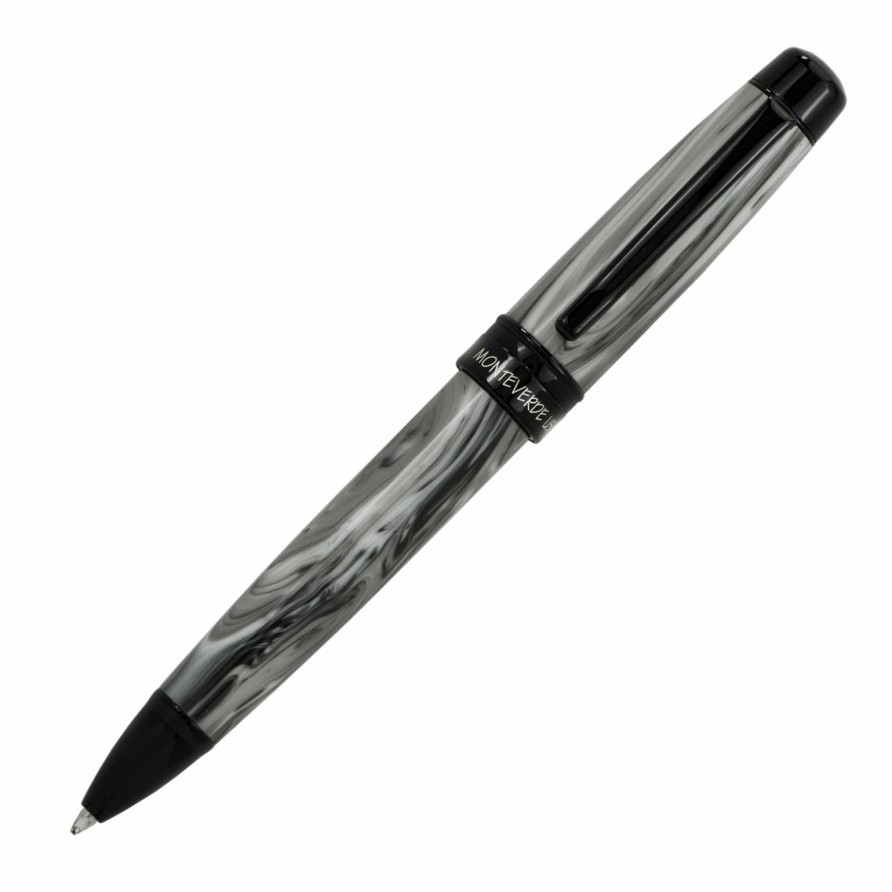 Ballpoint Pens * | Cheapest Monteverde Prima Ballpoint Pen, Grey Swirl