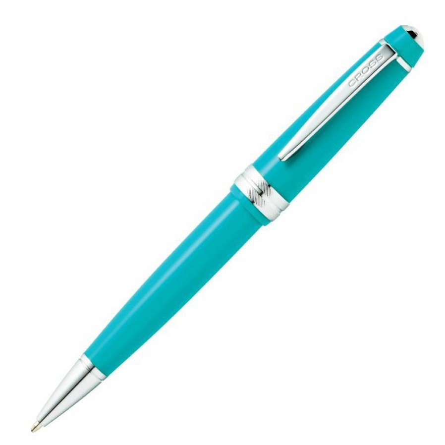 Ballpoint Pens * | Top 10 Cross Bailey Light Ballpoint Pen, Polished Teal Resin