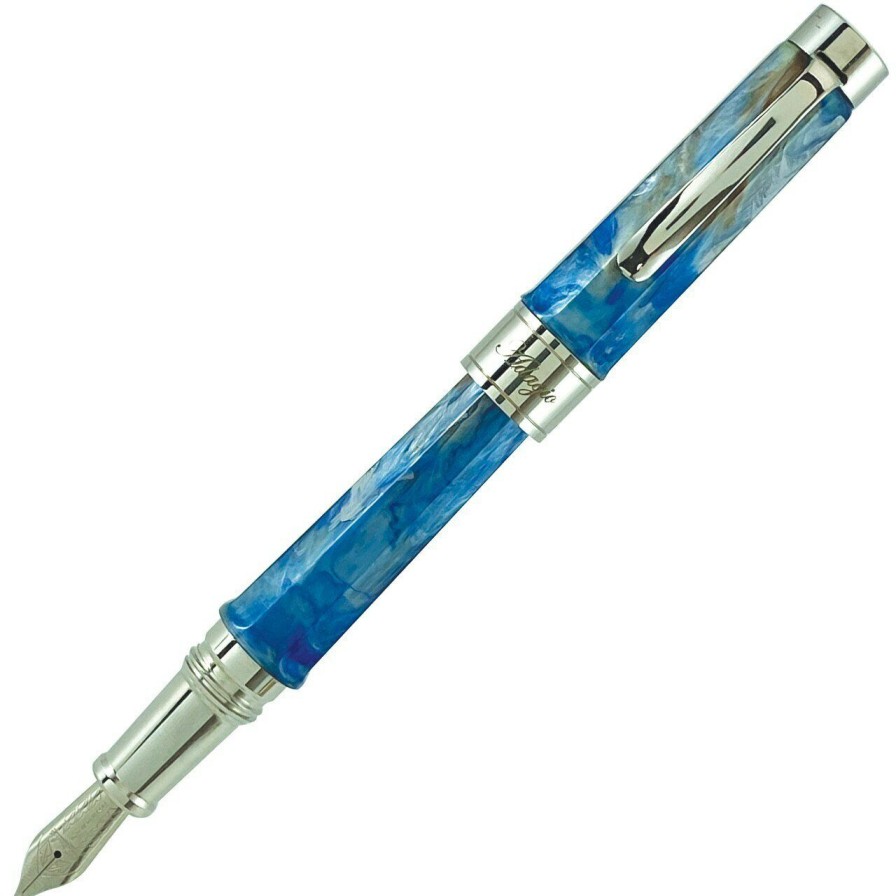 Fountain Pens * | Cheapest Stipula Adagio Fountain Pen, Light Blue, Medium Nib