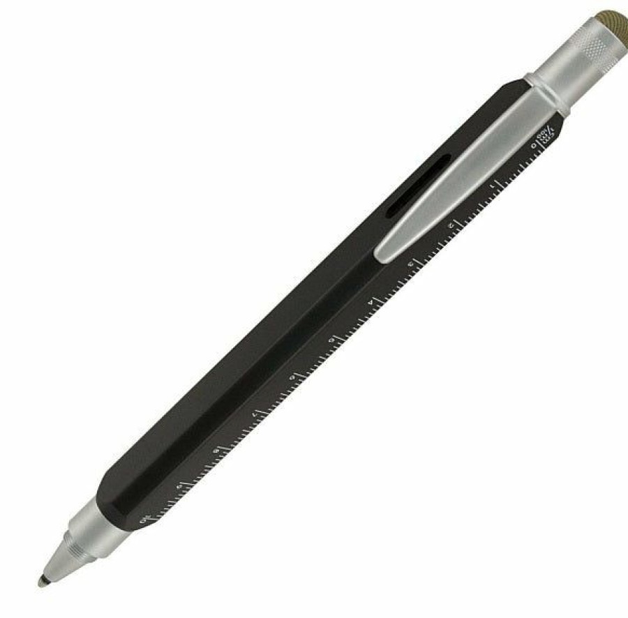 Ballpoint Pens * | Best Sale Monteverde Tool 60 Ballpoint Pen & Stylus, Midnight Black