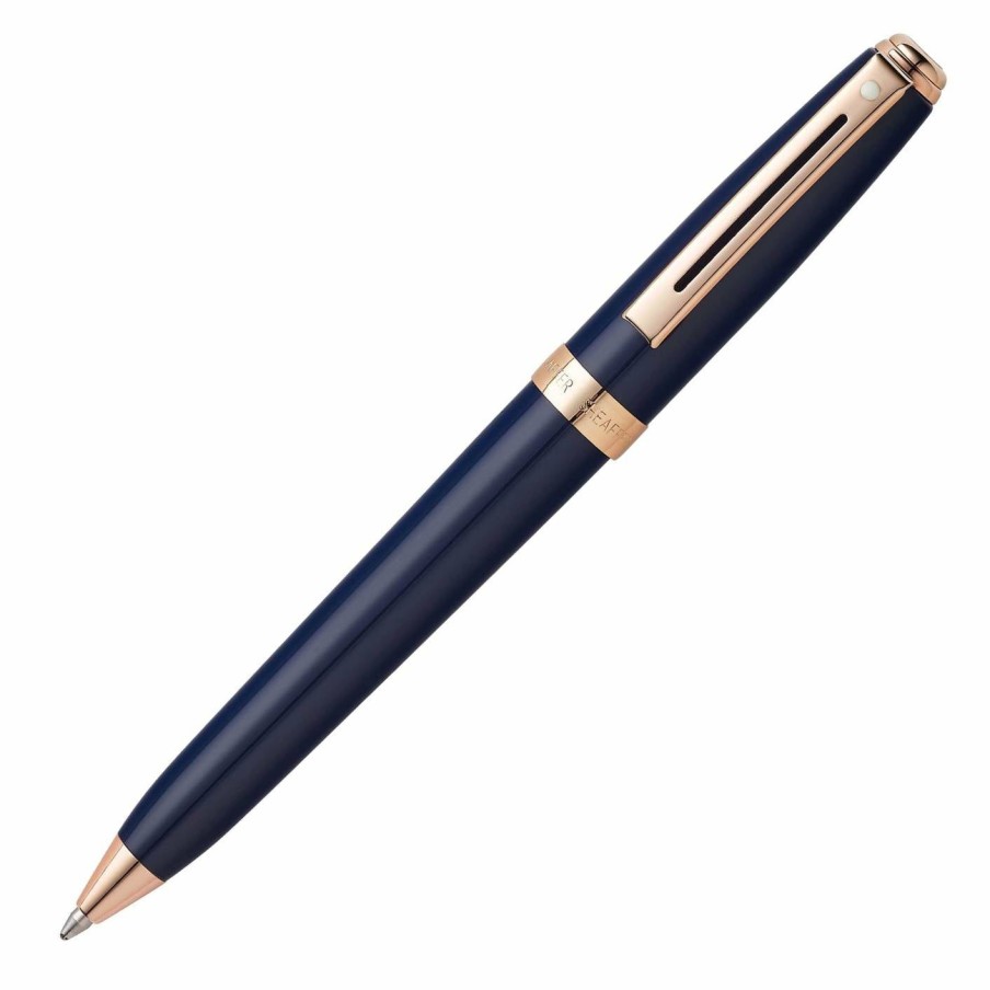 Ballpoint Pens * | Brand New Sheaffer Prelude Ballpoint Pen, Cobalt Blue & Gold