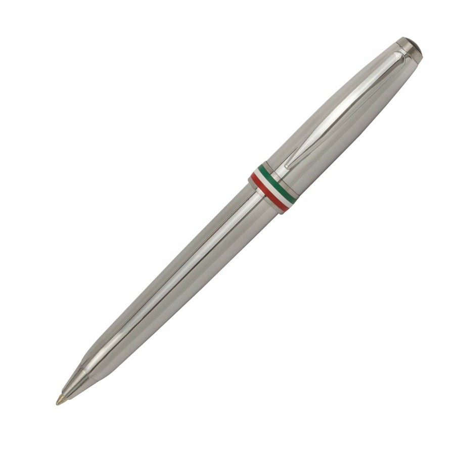 Ballpoint Pens * | Discount Monteverde Aldo Domani Italia Chrome Ballpoint Pen