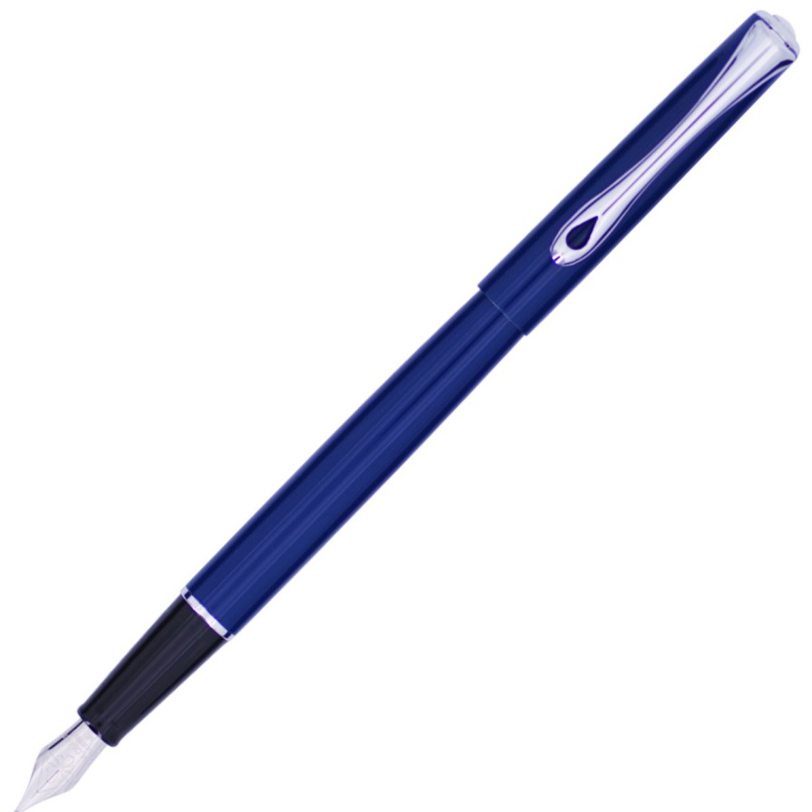 Fountain Pens * | Best Sale Diplomat Traveller Navy Blue Fountain Pen