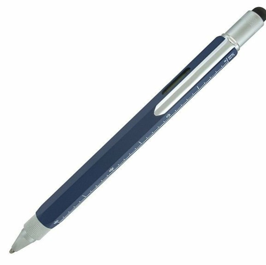 Ballpoint Pens * | Hot Sale Monteverde 9 In 1 One Touch Tool Ballpoint Pen & Stylus, Dark Blue