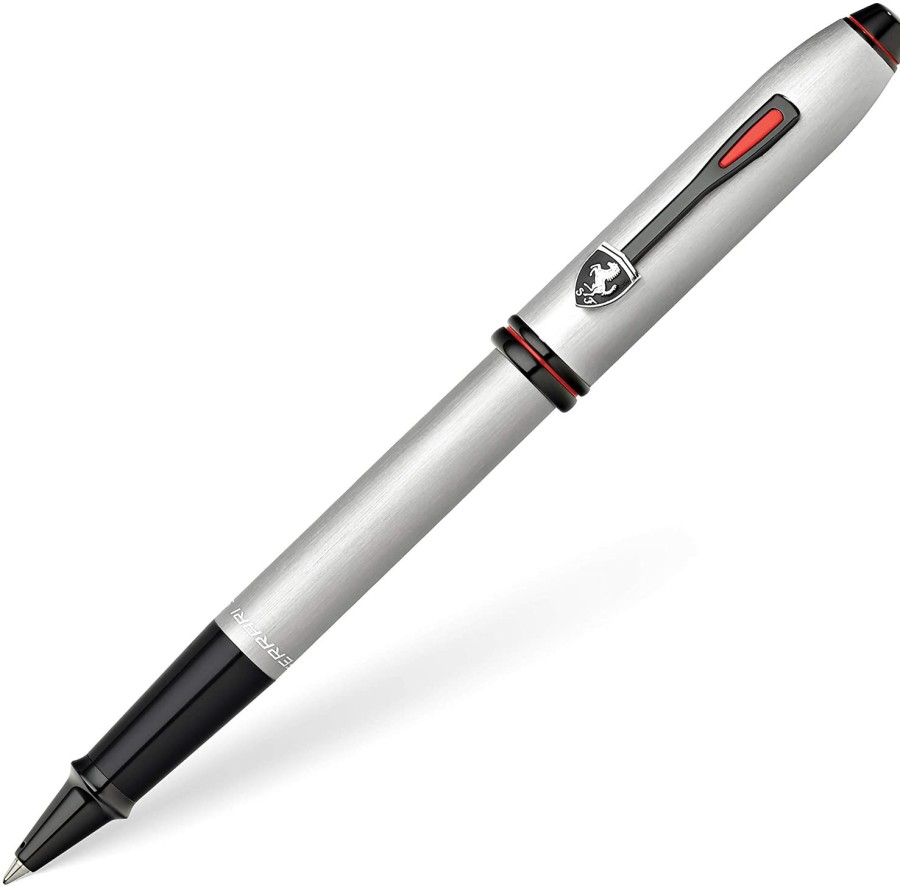 Rollerball Pens * | Outlet Cross Townsend Ferrari Rollerball Pen, Brushed Platinum