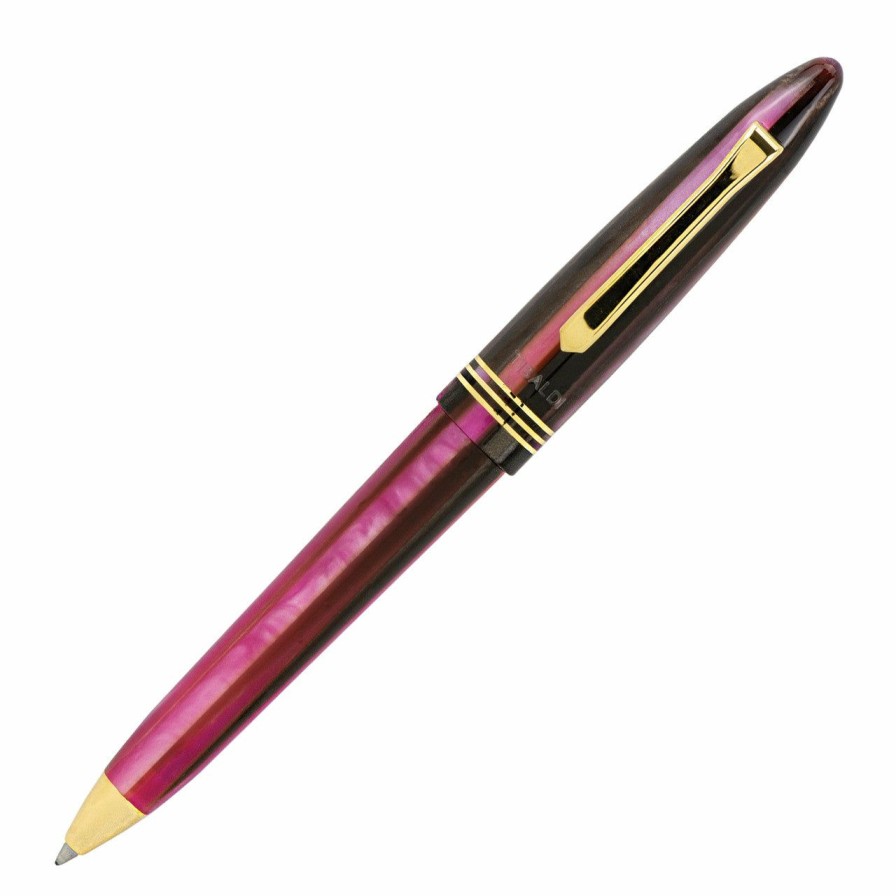 Ballpoint Pens * | Wholesale Tibaldi Bonania Zany Brown & Pink Ballpoint Pen