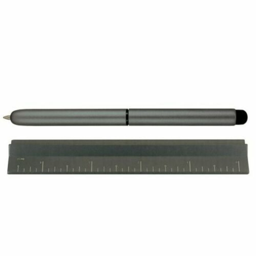 Ballpoint Pens * | Best Reviews Of Monteverde Calibra 4 In 1 Desk Set, Ballpoint Pen, Stylus, Ruler, Stand