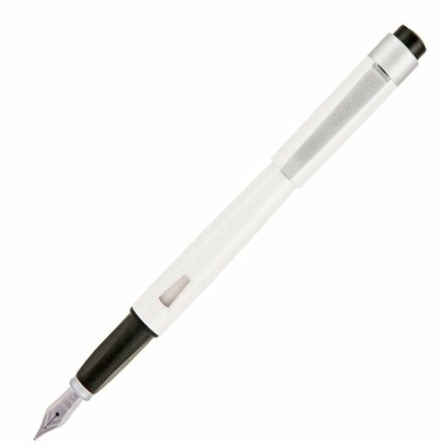 Fountain Pens * | Top 10 Diplomat Magnum Soft Touch Fountain Pen, Pearl White