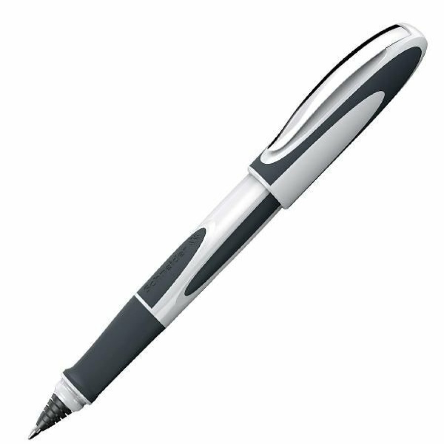 Rollerball Pens * | Best Pirce Schneider Ray Cartridge Filled Rollerball Pen, White & Dark Gray