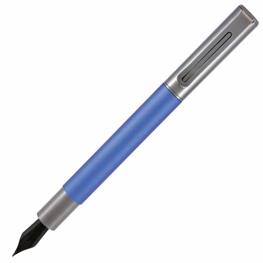 Fountain Pens * | Outlet Monteverde Ritma Fountain Pen, Blue, Stub Nib