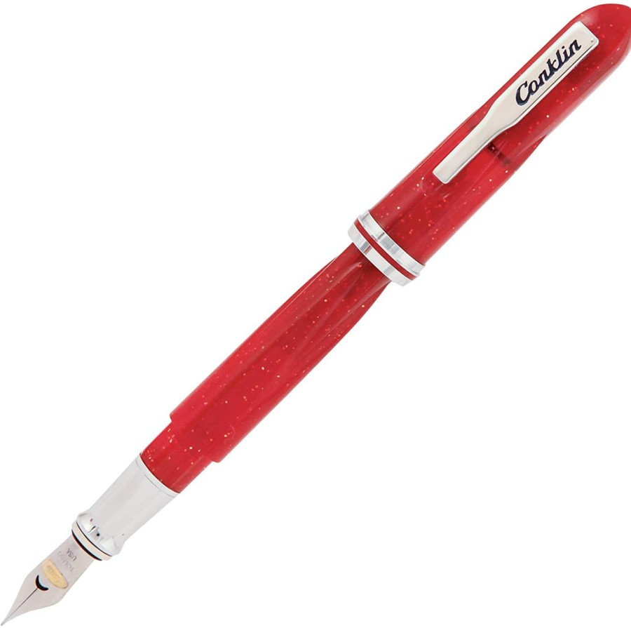 Fountain Pens * | Coupon Conklin Empire Fountain Pen, Stardust Red