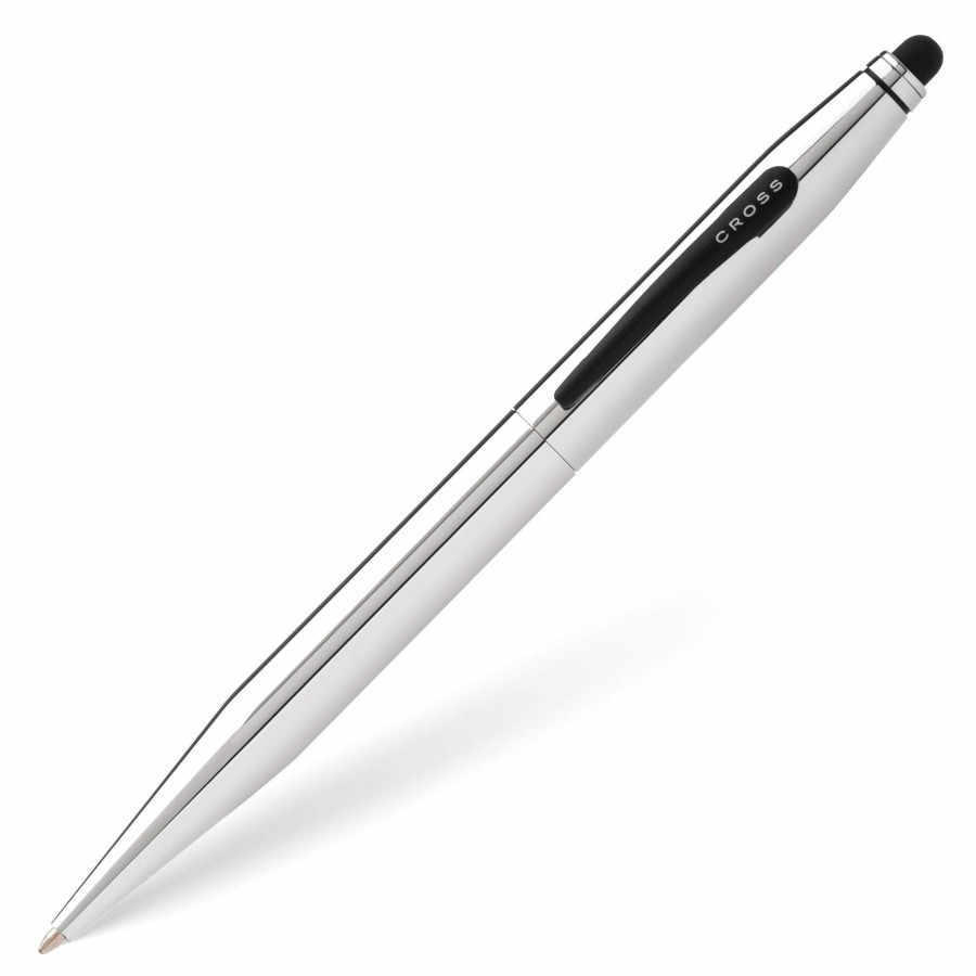 Ballpoint Pens * | Brand New Cross Tech 2 Ballpoint Pen & Stylus, Chrome & Black