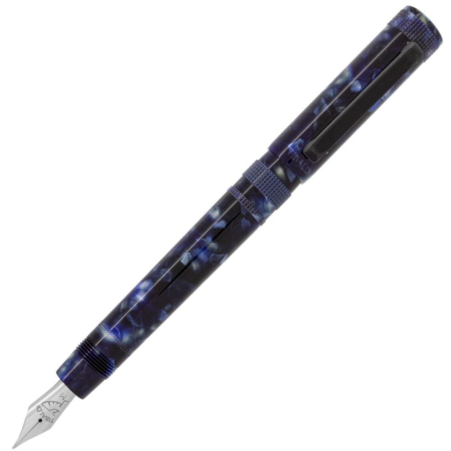 Fountain Pens * | Best Pirce Tibaldi Perfecta Lp Vinyl Blue Fountain Pen, Medium Nib