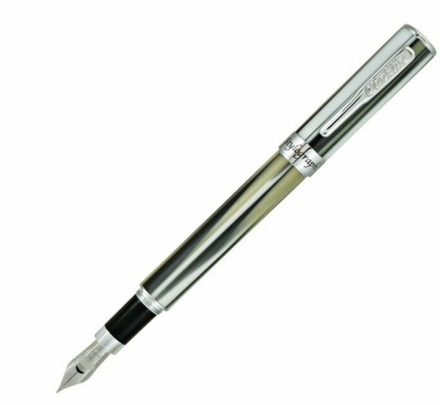 Fountain Pens * | Wholesale Conklin Stylograph Fountain Pen, Polar White