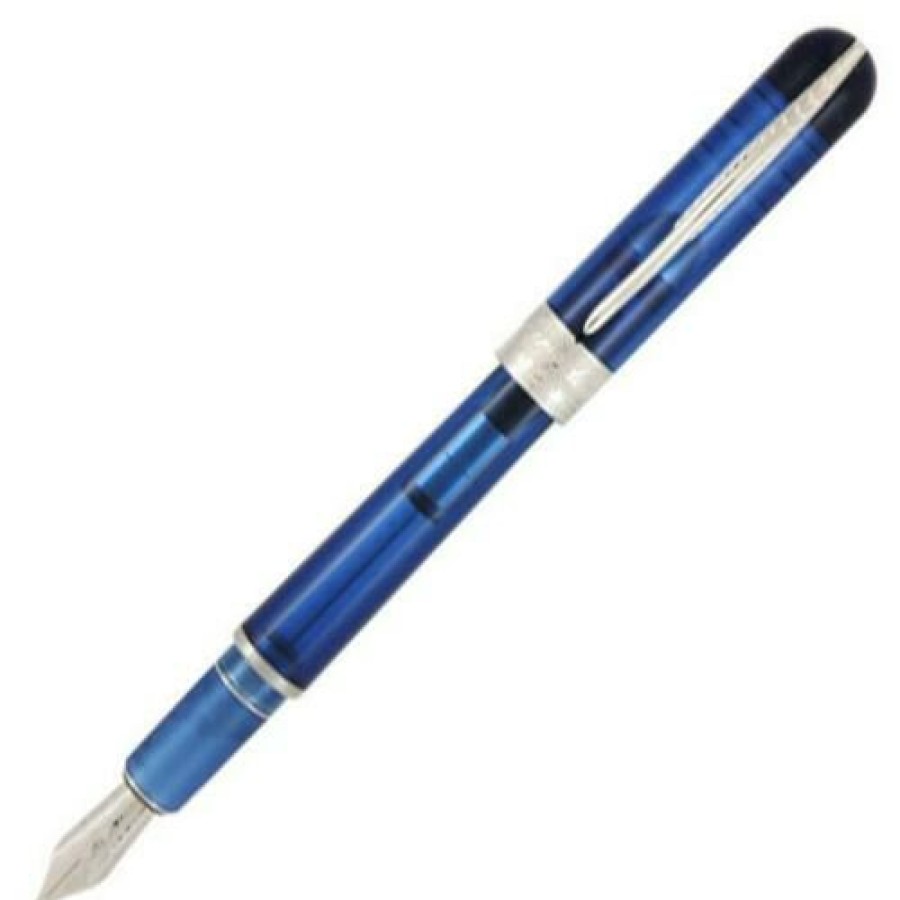 Fountain Pens * | Flash Sale Pineider Avatar Ur Demo Fountain Pen, Sky Blue, Extra Fine Nib