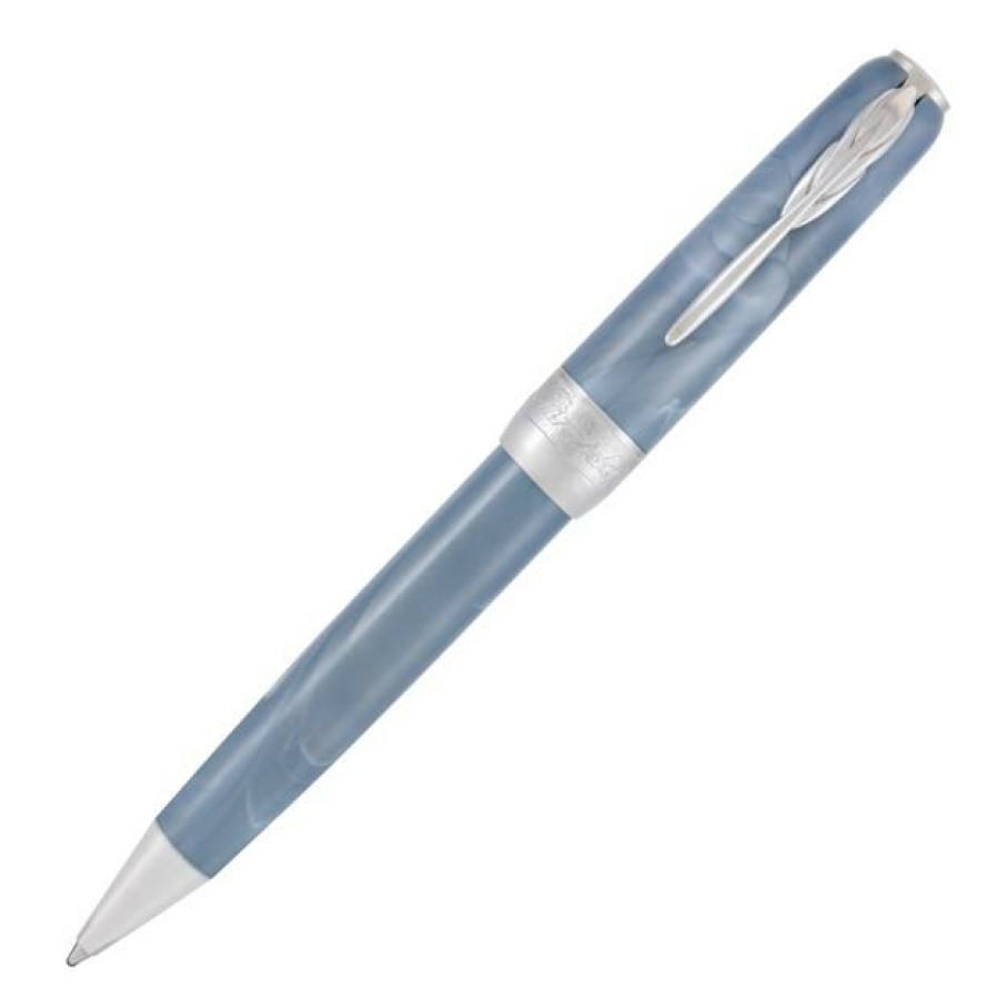 Ballpoint Pens * | Deals Pineider Full Metal Jacket Ballpoint Pen, Ash Grey