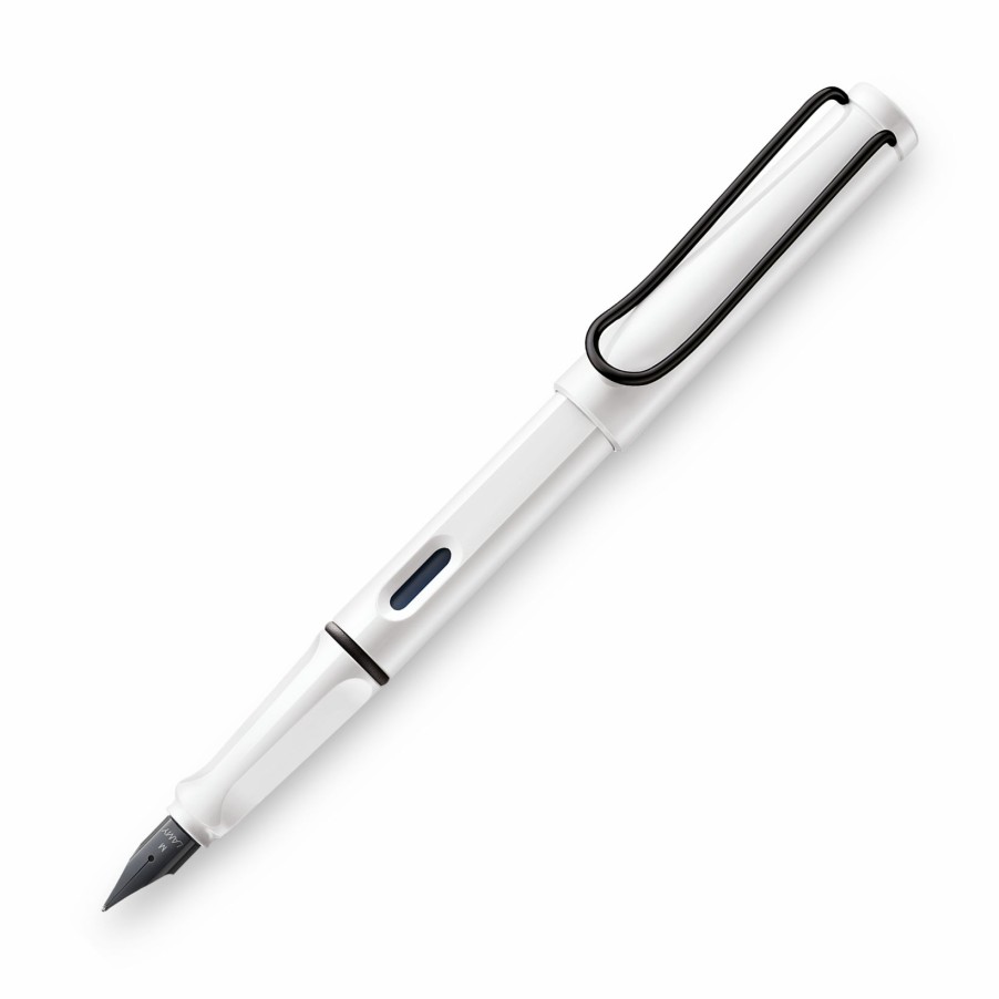 Fountain Pens * | Best Pirce Lamy Safari Retro Edition Fountain Pen, White & Black