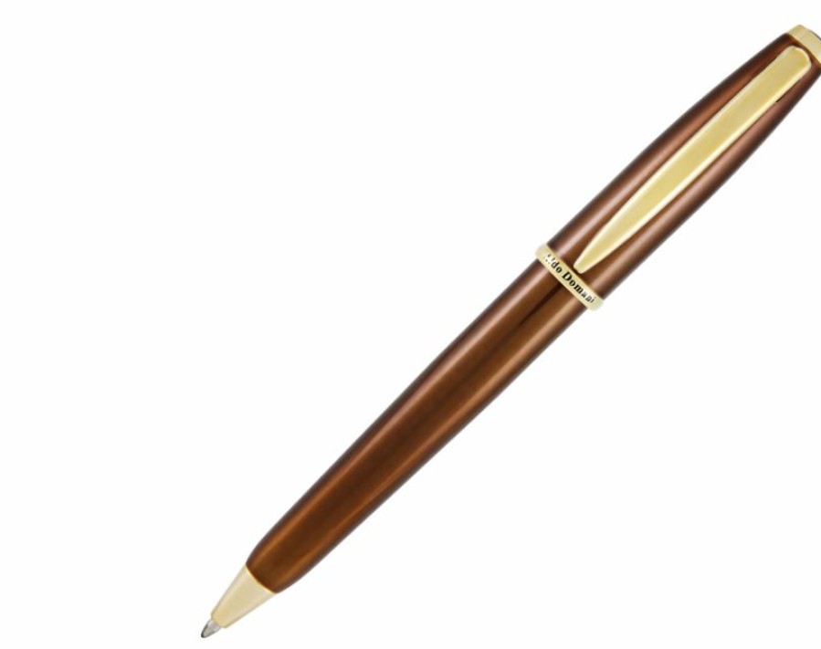 Ballpoint Pens * | New Monteverde Aldo Domani Brown Ballpoint Pen